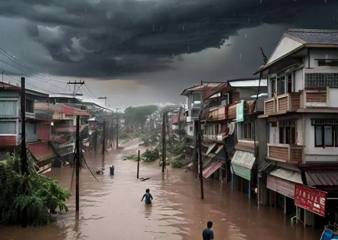 Climate Change in Asia: A Ticking Time Bomb, Photo Ai-Meta