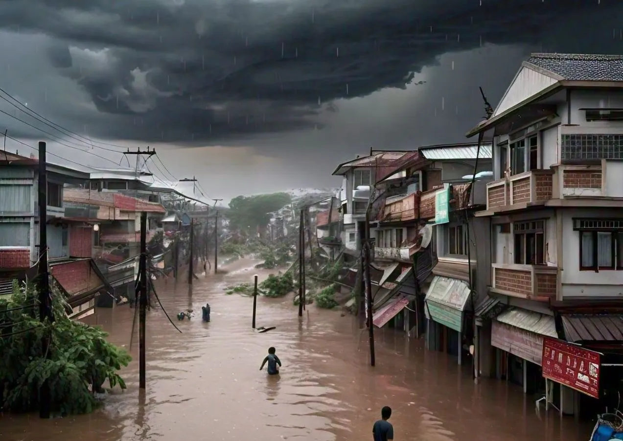 Climate Change in Asia: A Ticking Time Bomb, Photo Ai-Meta