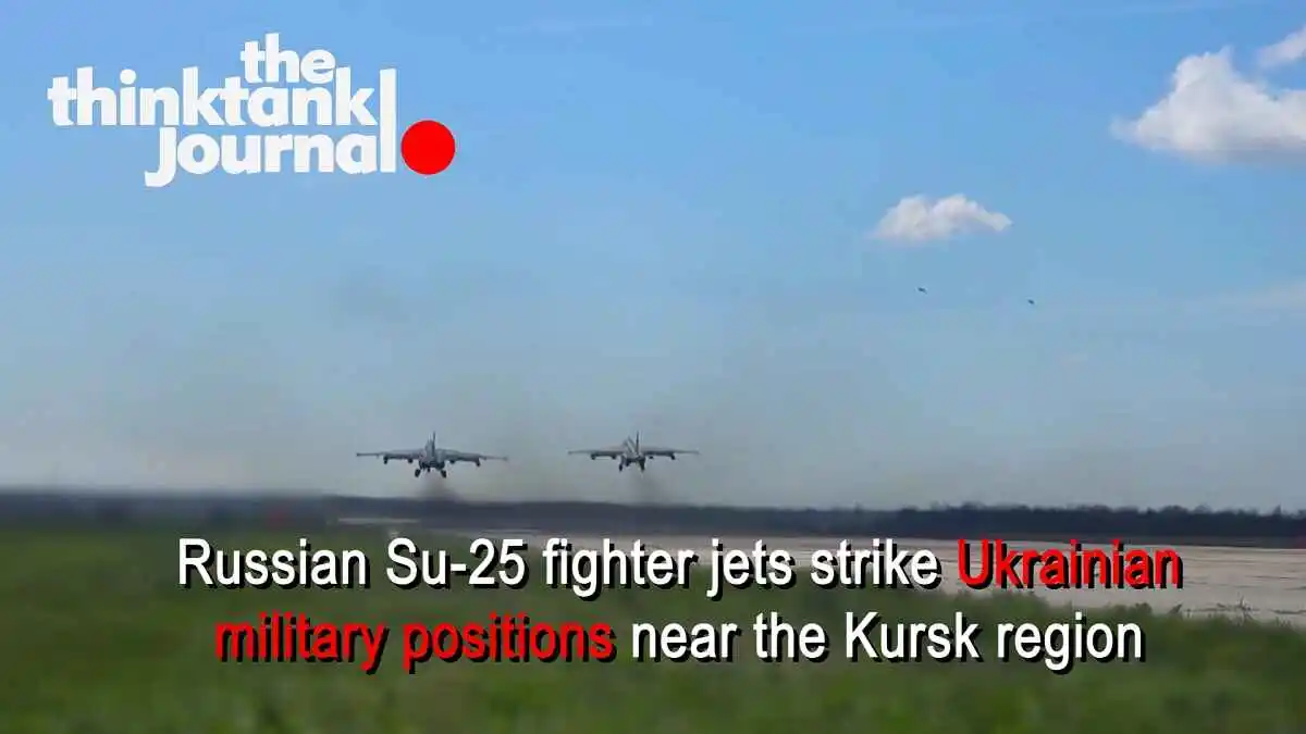 ​Russian Su-25 Jets Strike Ukrainian Forces in Kursk Region​