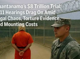 Guantanamo’s Endless 911 Trial High Costs, No Verdict,AI-Generated image designed by Saeed Minhas