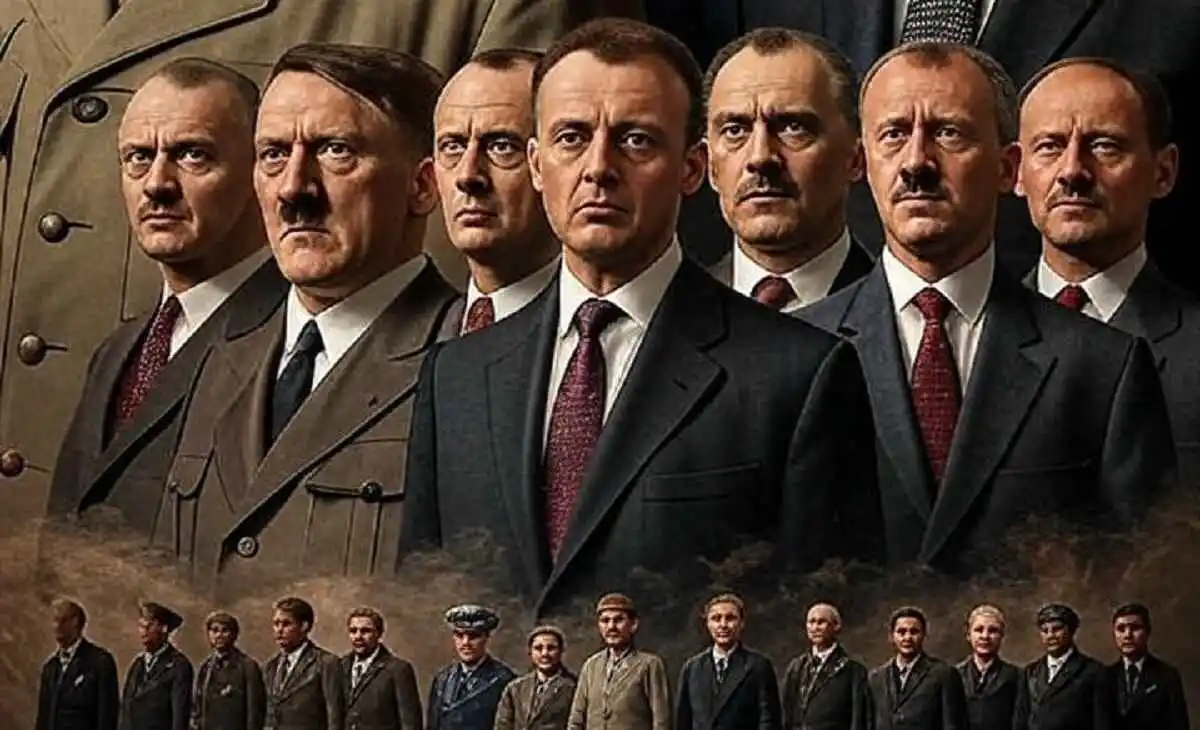 From Hitler to Merz Why Germany Cheers on Muslim Genocide in Gaza, Photo AI Genrated From Hitler to Merz Why Germany Cheers on Muslim Genocide in Gaza, Photo AI Genrated