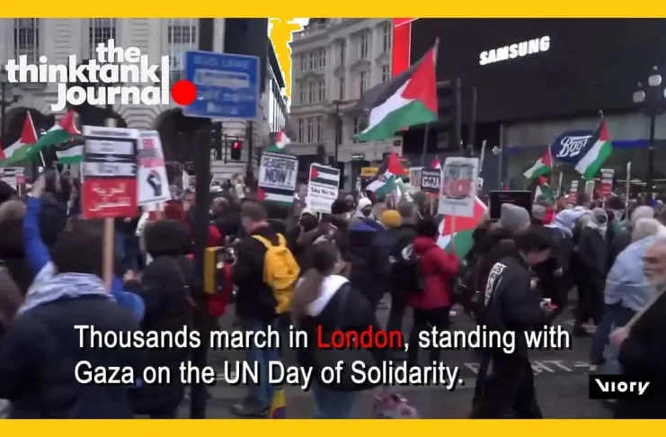 London Solidarity Thousands March for Gaza & UK Hunger Strikers, Photo Think Tank Production - Viory