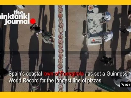 Spain Sets Guinness World Record With 2,100 Pizzas in Fuengirola, Photo THINK TANK PRODUCTIONS