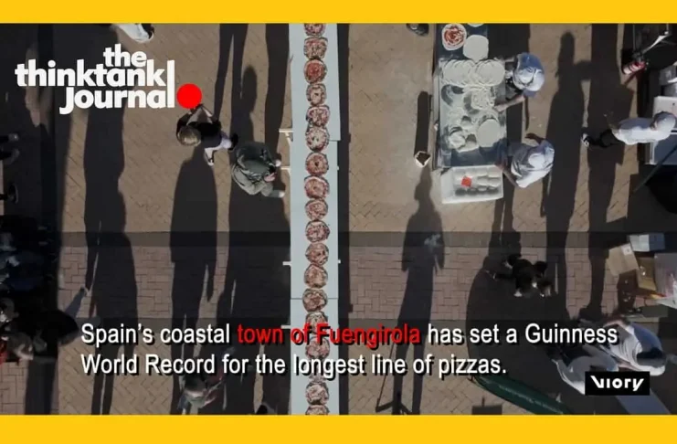 Spain Sets Guinness World Record With 2,100 Pizzas in Fuengirola, Photo THINK TANK PRODUCTIONS