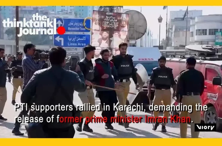 Protests Erupt in Karachi Demanding Release of Imran Khan, Photo THINK TANK PRODUCTIONS