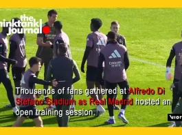 Real Madrid Open Training Draws Thousands of Fans in Madrid, Photo THINK TANK PRODUCTION